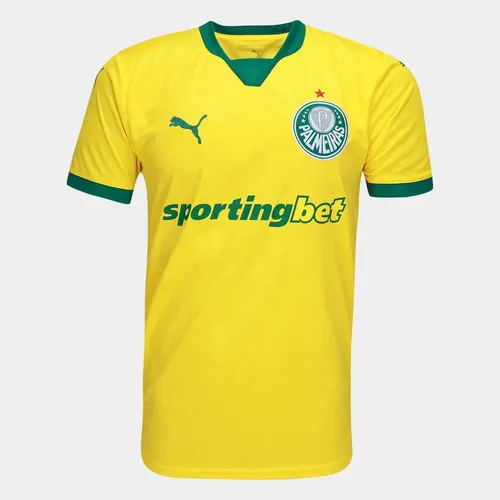 Camisa Palmeiras Amarela Third 25/26 Torcedor Masculina